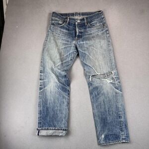 Vintage Levis 501 Jeans Mens 30x30 Selvedge LVC Thrashed Destroyed 90s Made USA